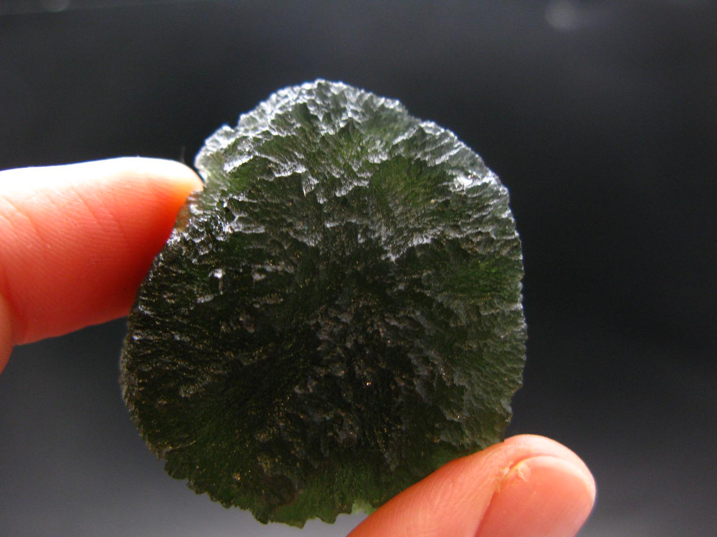 Rare Moldavite Tektite Raw Piece From Czech Republic - 1.4" - 20.4 Grams