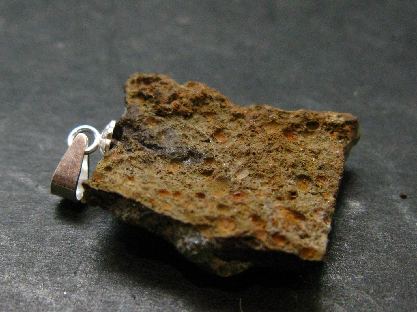 Ludlamite Cluster Silver Pendant From Bolivia - 1.1" - 3.80 Grams