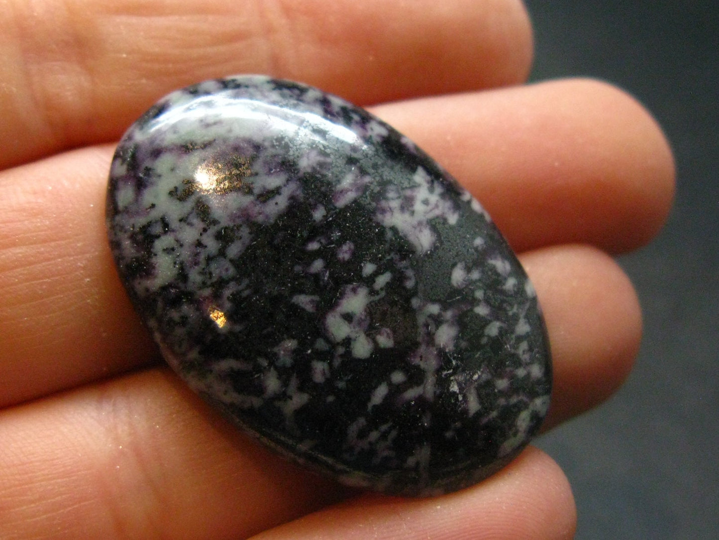 Very Rare Kammerrerite Chrome Clinochlore Cabochon from Turkey - 1.4" - 9.49 Grams