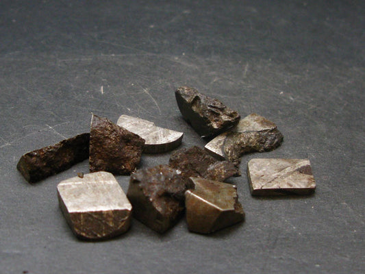 Lot of 10 Gibeon Meteorite Pieces From Namibia - 32.56 Grams