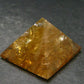 Citrine Unheated Polished Pyramid From Brazil - 1.6" - 50.75 Grams