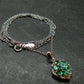 Emerald Silver Pendant W/Chain From Colombia - 3.26 Grams Total