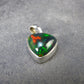 Rare Black Opal Sterling Silver Pendant from Australia - 0.7" - 1.61 Grams