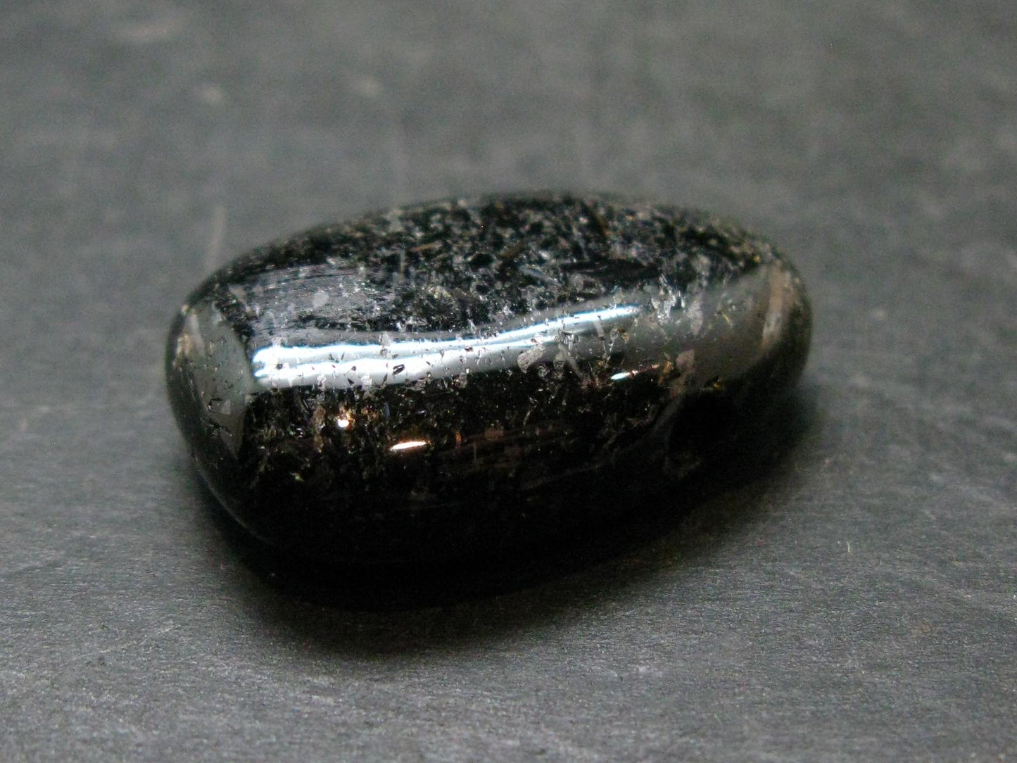 Nuumite Nuummite Metal Free Pendant From Greenland - 1.2" - 12.66 Grams