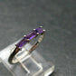 Natural Rich Purple Color Amethyst Sterling Silver Ring - 1.34 Grams - Size 6