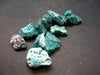 Very Nice Lot of 10 Dioptase Clusters from Congo - 43.96 Grams