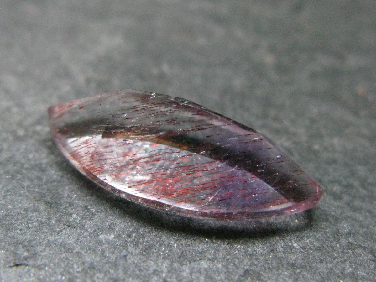 Super 7 Lepidocrocite in Quartz Cut Stone From Brazil - 4.59 Carats