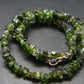 Lightweight Tumbled Green Tourmaline Beads Necklace from Brazil - 19" - 18.05 Grams