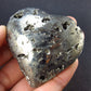 Pyrite Crystallized Carved Heart From Peru - 2.1" - 129.8 Grams
