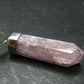 Gem Kunzite Spodumene Pendant in SS From Afghanistan - 1.8" - 6.87 Grams