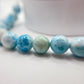 Larimar Beaded Necklace Blue Gemstone Jewelry Ocean Stone Necklace Gift