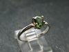 Moldavite Tektite Facetted Silver Ring from Czech Republic - Size 6 - 1.51 Grams