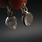 Natural Moonstone 925 Sterling Earrings - 1.0" - 3.20 Grams