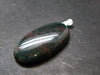 Bloodstone Silver Pendant From India - 1.5" - 6.0 Grams