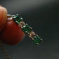 Emerald Silver Pendant W/Chain From Colombia - 2.49 Grams Total