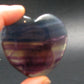 Large Tumbled Natural Fluorite Heart from China - 1.9" - 48.65 Grams