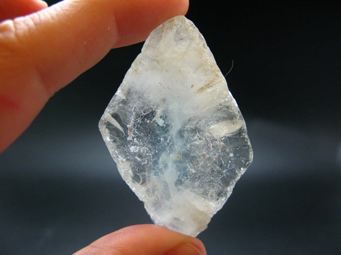 Natural Blue Topaz Crystal From Brazil - 2.2"