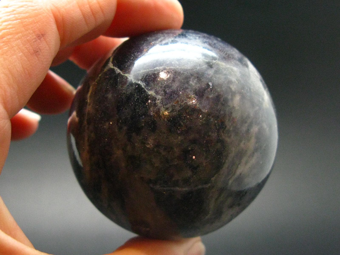 Rare Iolite Cordierite Sphere from Tanzania - 197.30 Grams - 2.0"