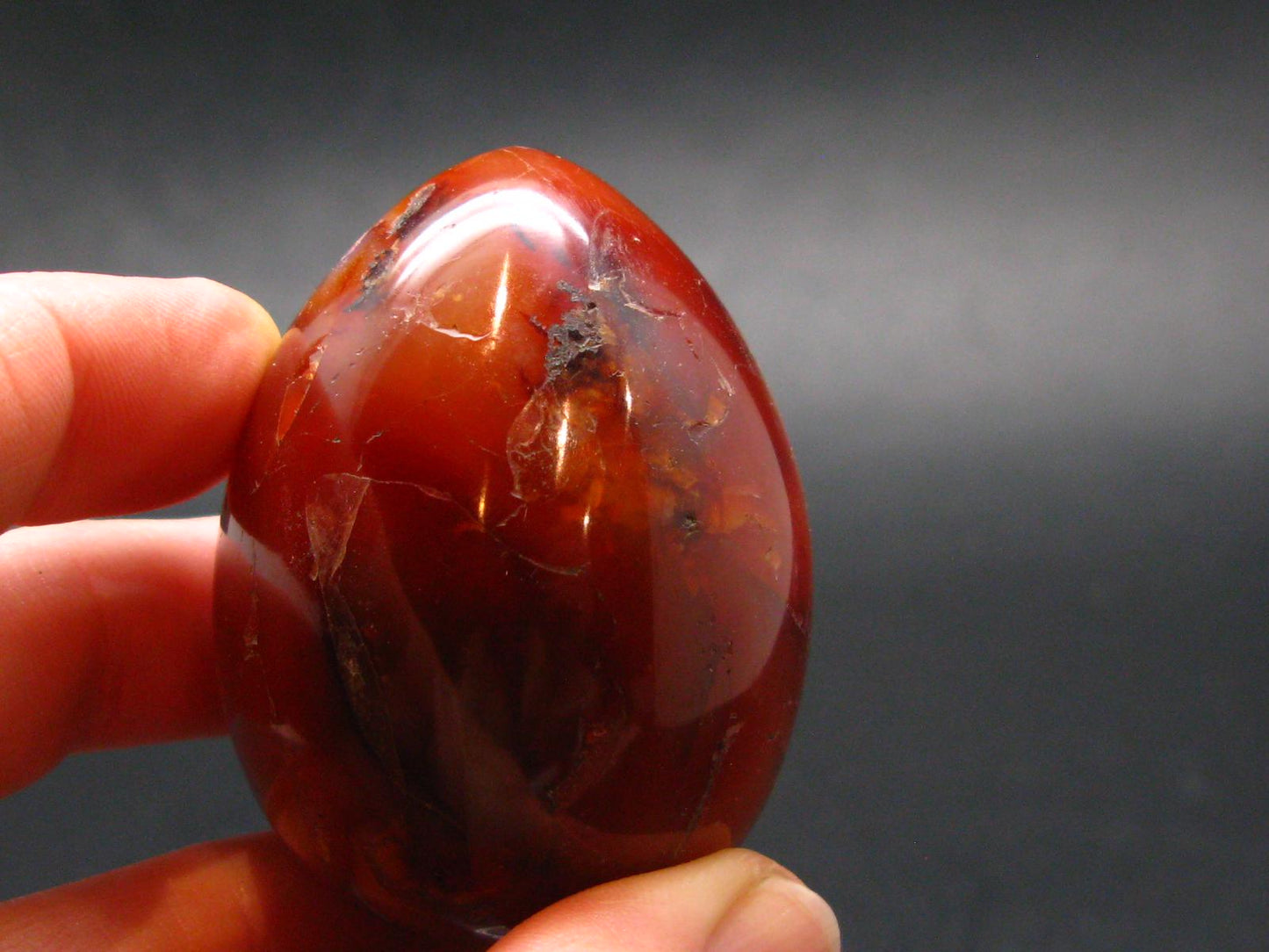 Carnelian Agate Egg From Madagascar - 2.0"