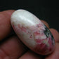 Rare Pink Tugtupite Tumbled Shiva From Greenland - 19.5 Grams - 1.5"