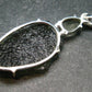 Raw Moldavite Tektite And Polished Libyan Tektite Silver Pendant - 2.2" - 9.10 Grams