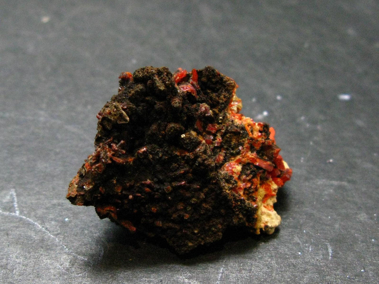 Rare Orange Crocoite Cluster From Australia - 1.1"- 13.35 Grams