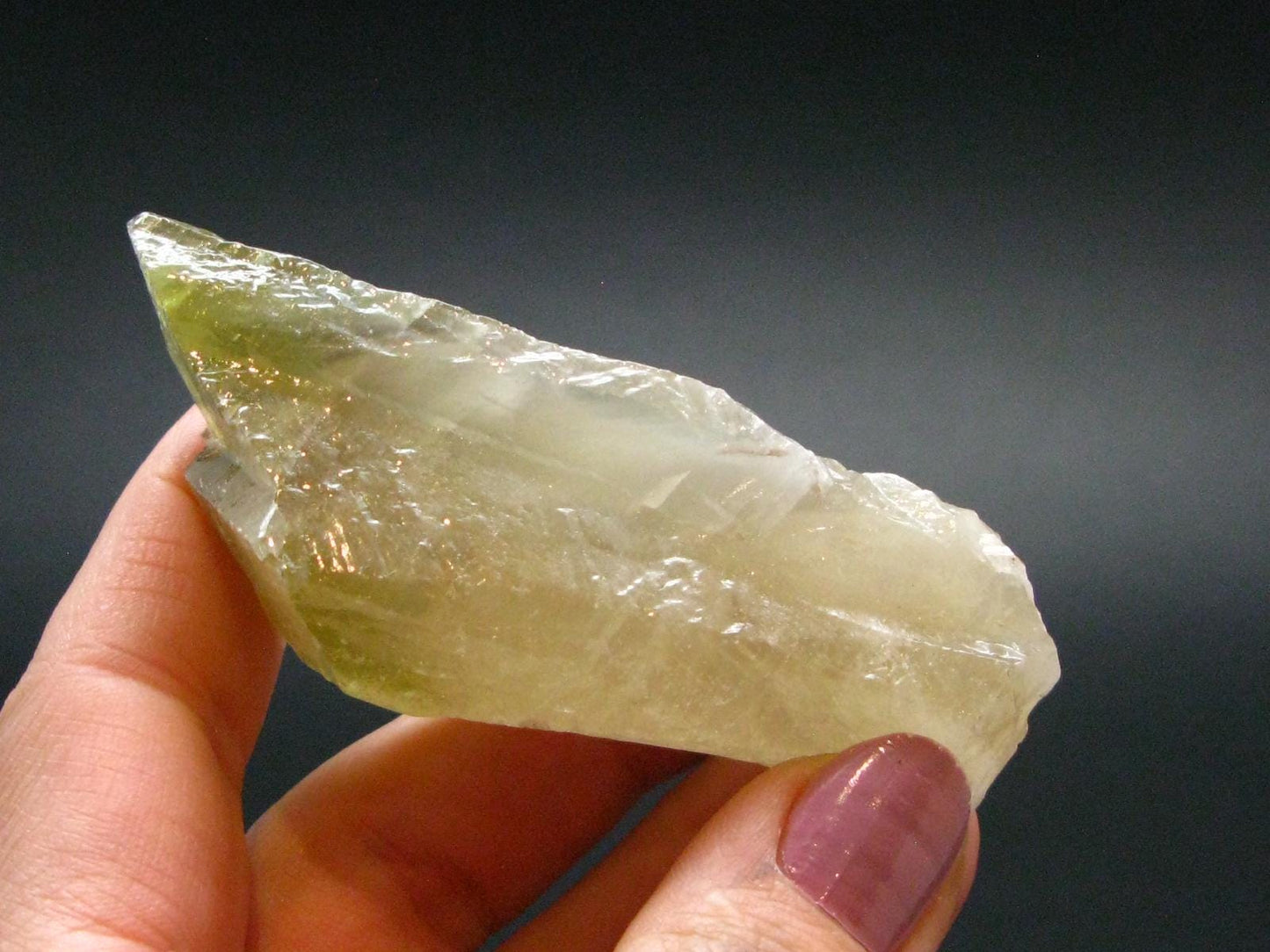 Green Brownish Calcite Crystal from Mexico - 52.19 Grams - 2.9"