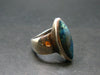 Quantum Quattro Shattuckite Malachite Dioptase Chrysocola Ring in SS From Namibia - Size 8 - 9.42 Grams