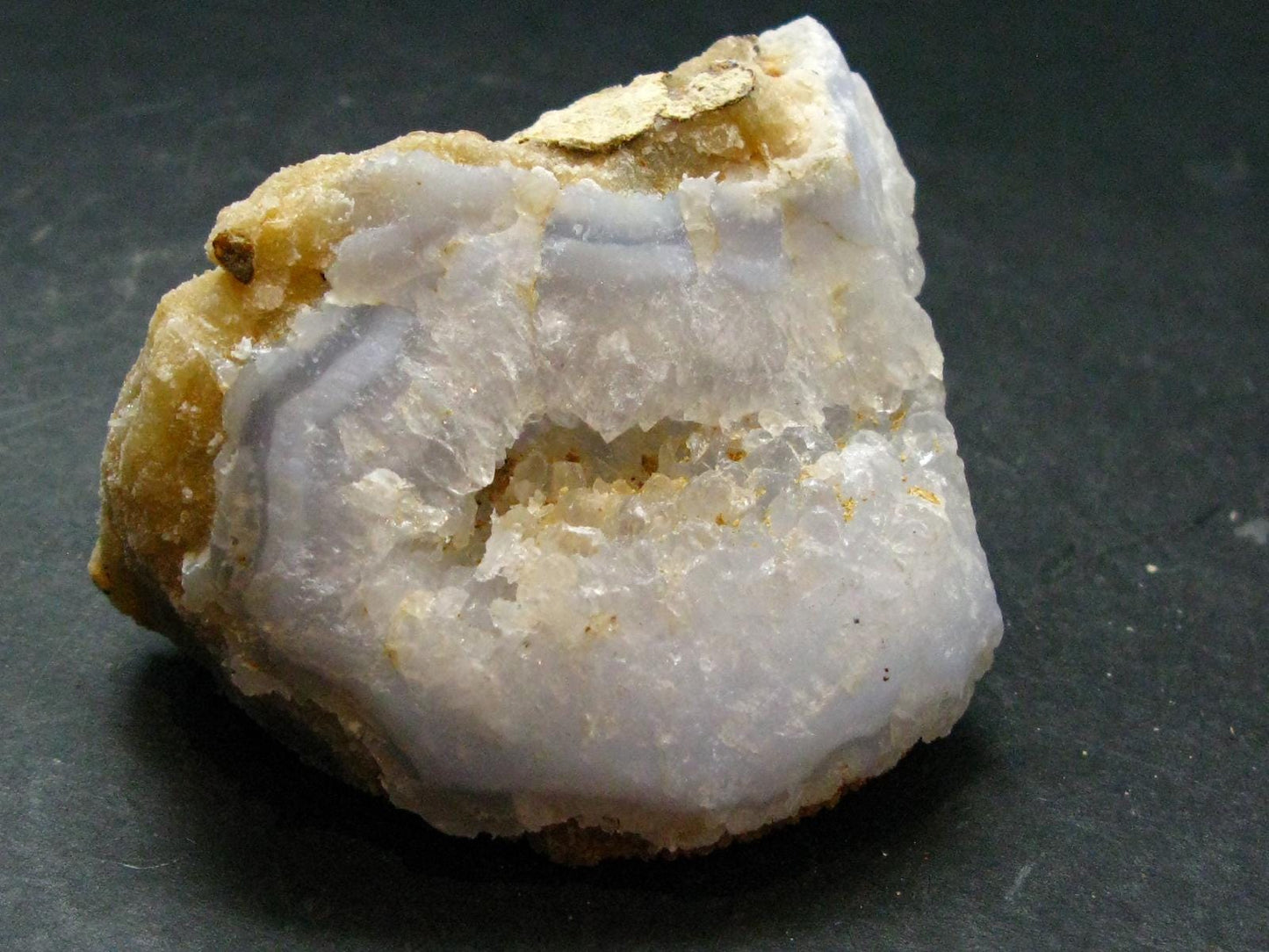 Rare Blue Lace Holly Chalcedony Agate Raw Piece From Malawi - 2.6"