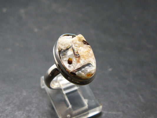 Astrophylite Astrophyllite Silver Ring From Russia - Size 5 - 4.9 Grams