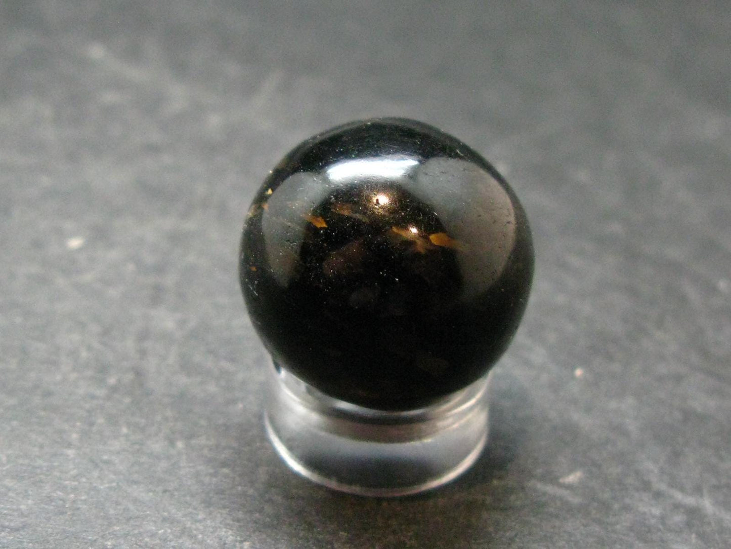 Nuumite Nuummite Sphere Ball From Greenland - 0.8" - 13.28 Grams