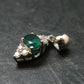 Emerald Silver Pendant From Colombia - 0.49 Grams