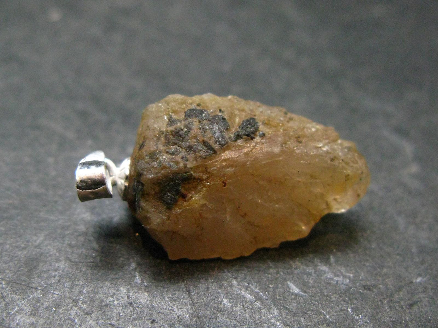 Phenakite Phenacite Crystal Silver Pendant From Nigeria - 1.1" - 3.0 Grams