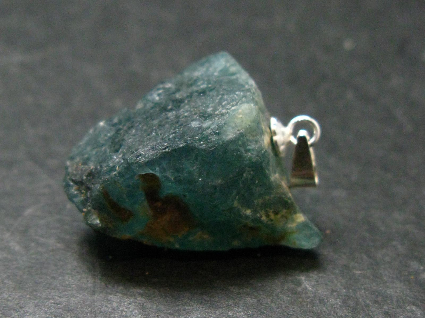 Grandidierite Silver Pendant From Madagascar - 1.1" - 6.09 Grams