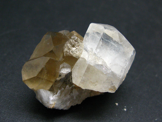 Phenakite Phenacite Gem Crystal on Quartz matrix from Mogok Burma / Myanmar 1.4"