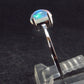Natural Cabochon Opal 925 Sterling Silver Ring from Ethiopia - 1.20 Grams - Size 8