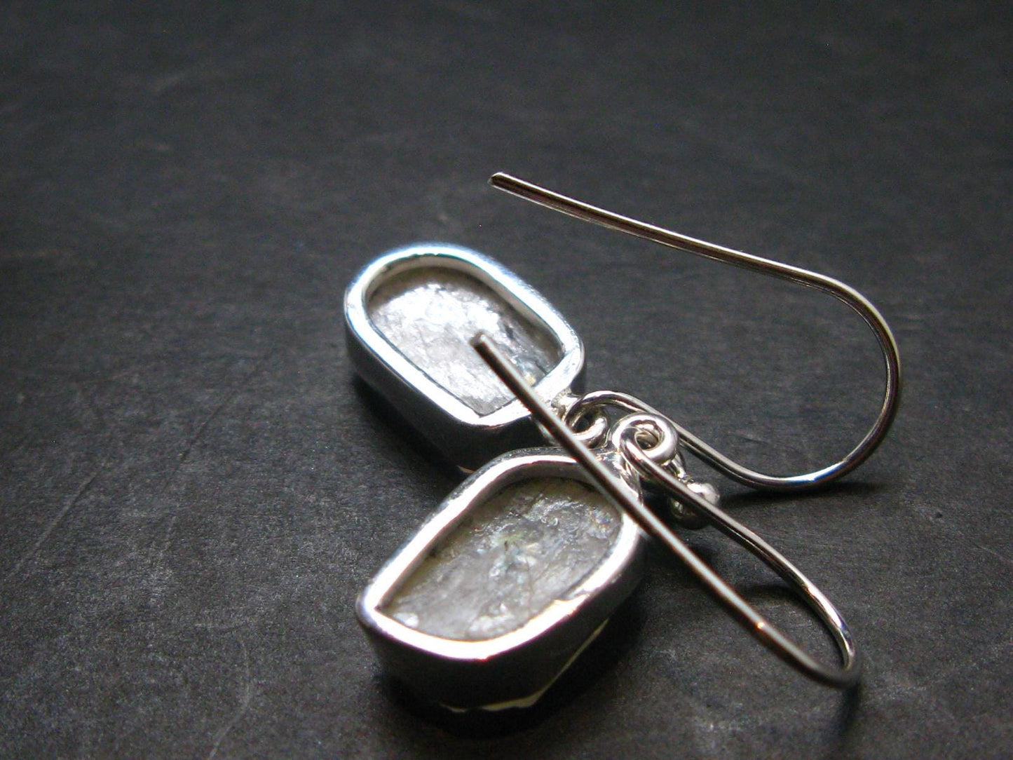 Natrolite Silver Earrings From Russia - 2.82 Grams