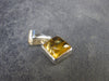 Imperial Topaz Crystal Silver Pendant from Brazil - 0.7" - 1.78 Grams