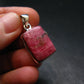 Rare Pink Tugtupite Sterling Silver Pendant From Greenland - 1.1" - 3.64 Grams