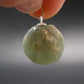 Complete Prehnite Sterling Silver Pendant from Mali - 0.9" - 6.47 Grams