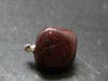 Red Cinnabar Cinabar Tumbled Pendant From Spain - 8.54 Grams - 1.0"