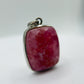 Cobalto Calcite Silver Pendant Pink Crystal Gemstone Necklace Natural Stone Unique Jewelry Gift