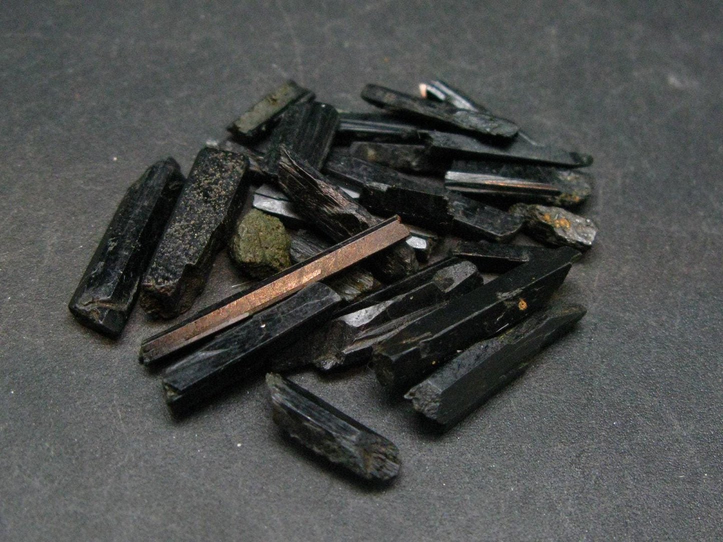 Lot of 25 Rare Aegirine Crystals From Malawi - 11.6 Grams