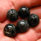 Nuumite Nuummite Genuine 5 beads ~ 12mm Round Beads *Chipped*