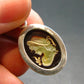 Hand Carved Baltic Amber 925 Silver Cameo Woman Lady Flower Pendant - 1.3"