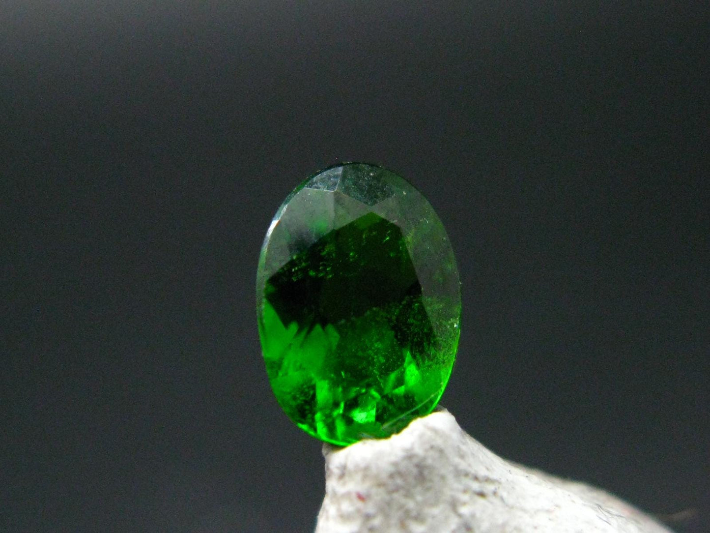 Chrome Diopside Gem Cut Stone From Russia - 0.74 Carats