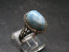 Larimar AAA Quality Sterling Silver Ring - Size 8.25 - 4.67 Grams