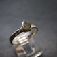Cute Gem Moldavite Sterling Silver Ring From Czech Republic - Size 7 - 1.9 Grams