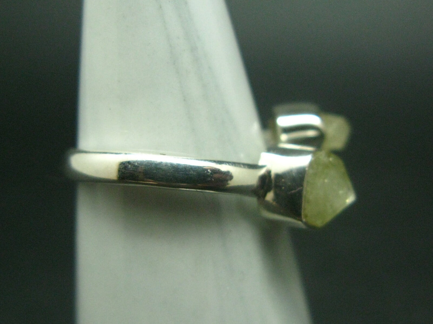 Rhodizite Rhodozite Silver Ring From Madagascar - Adjustable size - 2.52 Grams