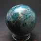 Large neon blue Apatite sphere from Madagascar- 212.68 - 1.9"